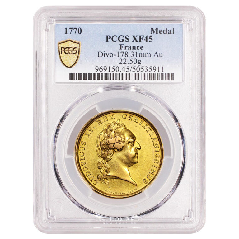 Médaille France - Louis XV - Médaille Mariage du Dauphin Louis XVI - 1770 - PCGS XF 45-Slab