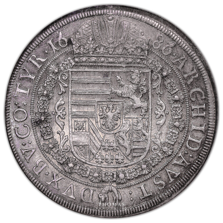 Leopold I - Taler - 1686 Hall - NGC MS 62 reverse