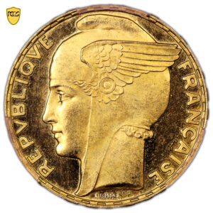 Coin France - 100 francs or Bazor - 1936 - Proof Flan Bruni - PCGS PR63 DCAM obverse