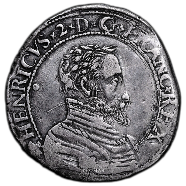 Monnaie France - Henri II - Teston - 1560 N Montpellier-Avers