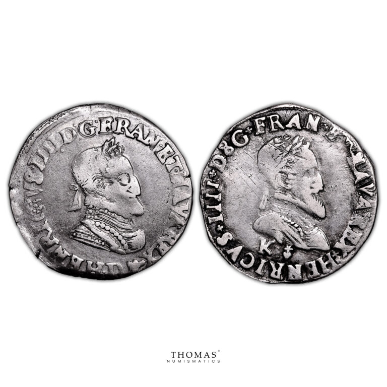 Monnaie France - Henri IV - Demi Franc - 1595 K Bordeaux - 1604 D Lyon-Avers