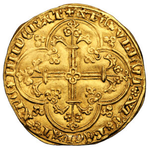 Monnaie France - Jean II Le Bon - Franc à Cheval or - 1360-1364-Revers