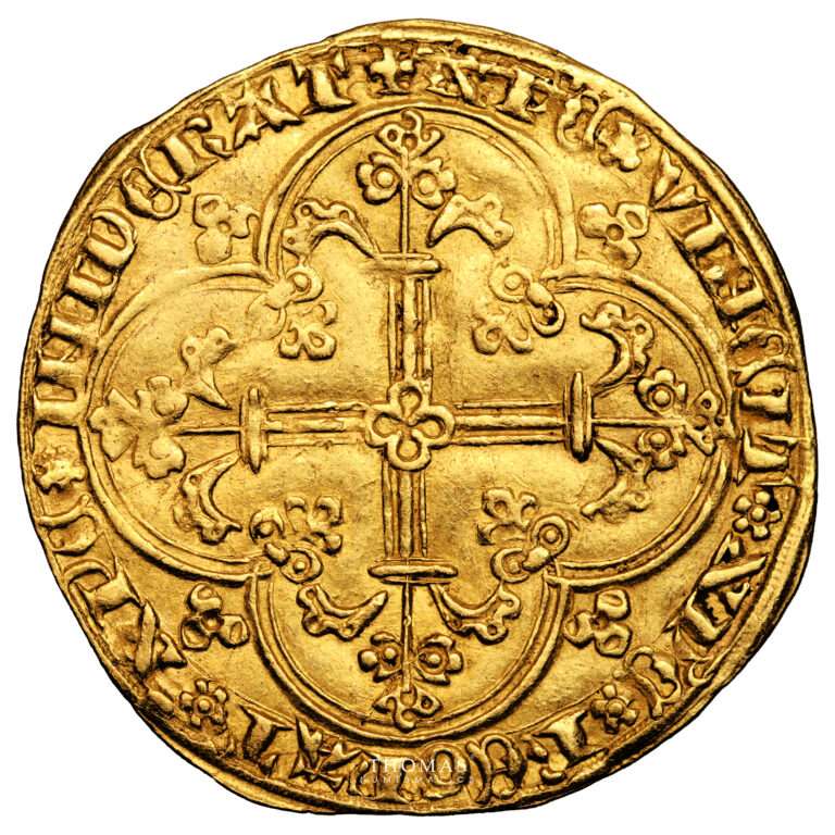Monnaie France - Jean II Le Bon - Franc à Cheval or - 1360-1364-Revers