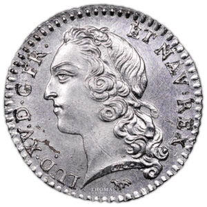 Coin France - Louis XV - 1/20 Écu au bandeau - 1740 A Paris obverse