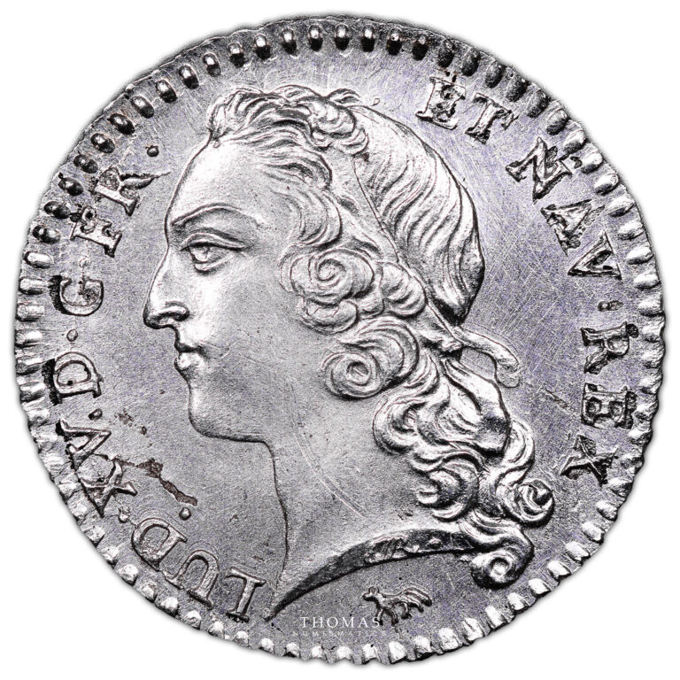 Coin France - Louis XV - 1/20 Écu au bandeau - 1740 A Paris obverse