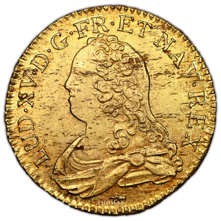 Monnaie France - Louis XV - Louis d'or aux lunettes - 1726 ϽϹ Besançon-Avers