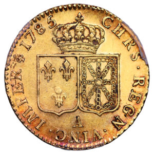 Coin France - Louis XVI - Gold - Louis d'or à la tête nue - 1785 A Paris - PCGS AU 55 reverse