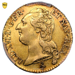 Coin France - Louis XVI - Gold - Louis d'or à la tête nue - 1785 A Paris - PCGS AU 55 obverse