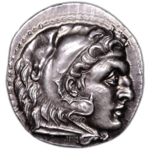 Greek coin - Macedonian Kingdom - Alexander III the great - Drachm - Miletos - ionia obverse