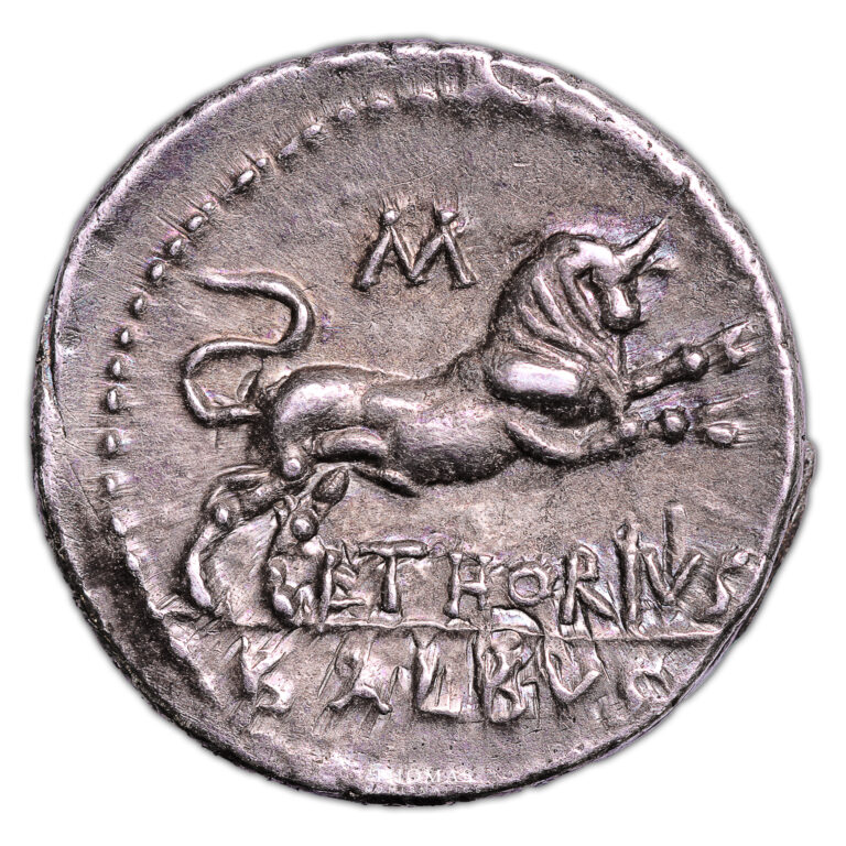 Roman coin - Thoria Lucius Thorius Balbus - Silver Denarius - Roma reverse