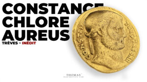 Constance Chlore – Aureus or – Trèves – Inédit