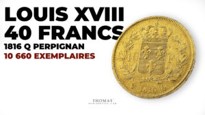 Louis XVIII – 40 Francs or – 1816 Q Perpignan-Couverture