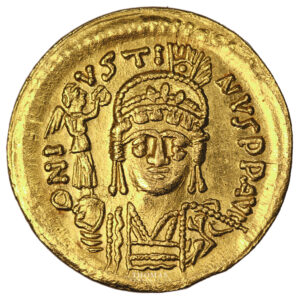 Monnaie Empire Byzantin - Justin II - Solidus or - Constantinople - 565-578-Avers