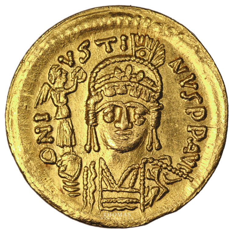 Monnaie Empire Byzantin - Justin II - Solidus or - Constantinople - 565-578-Avers
