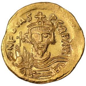 Monnaie Empire Byzantin - Phocas - Solidus or - Constantinople - 603-607-Avers