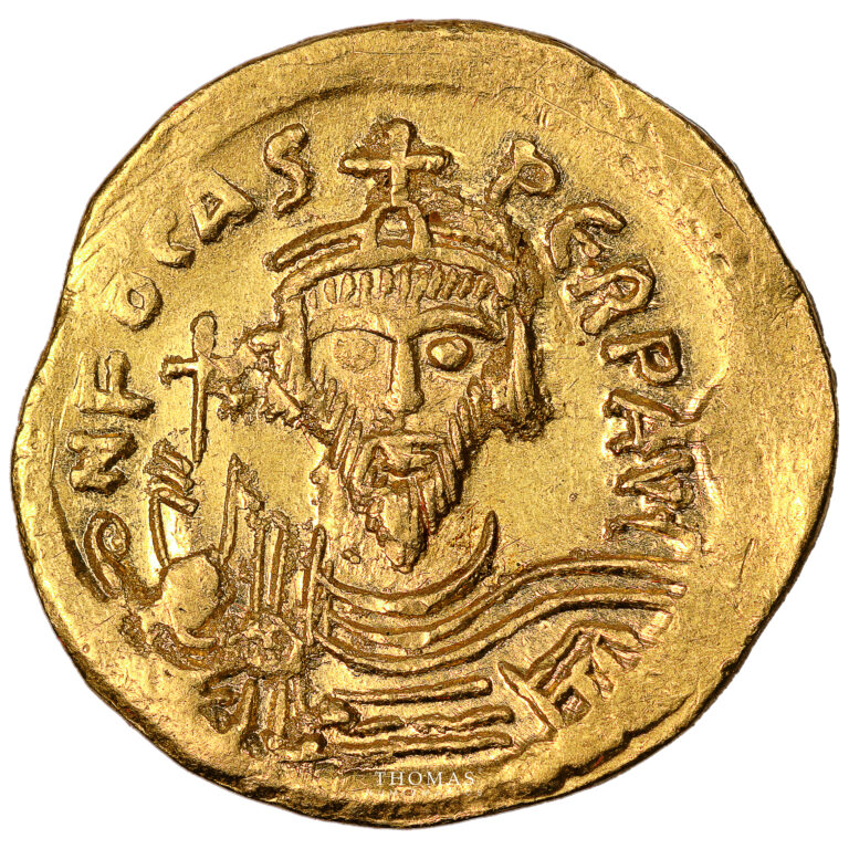 Monnaie Empire Byzantin - Phocas - Solidus or - Constantinople - 603-607-Avers