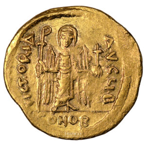 Monnaie Empire Byzantin - Phocas - Solidus or - Constantinople - 603-607-Revers