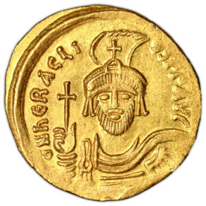 Monnaie Empire Byzantin - Solidus or - Héraclius - Constantinople - 610-613-Avers