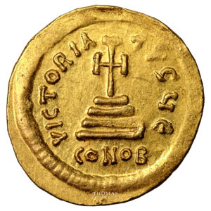 Monnaie Empire Byzantin - Solidus or - Héraclius - Constantinople - 610-613-Revers
