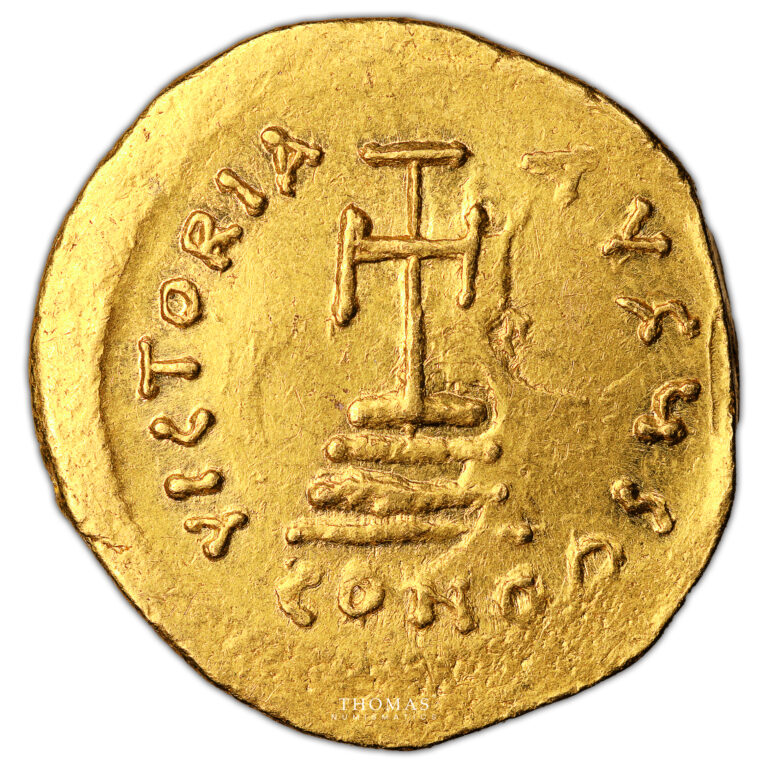 Monnaie Empire Byzantin - Solidus or - Héraclius et Héraclius Constantin - Constantinople - 616-625-Revers