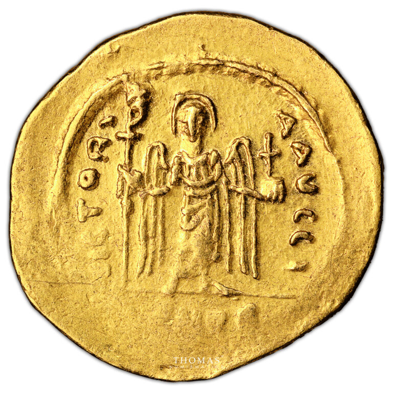 Byzantine coin - GOld Solidus - Phocas - Constantinople reverse