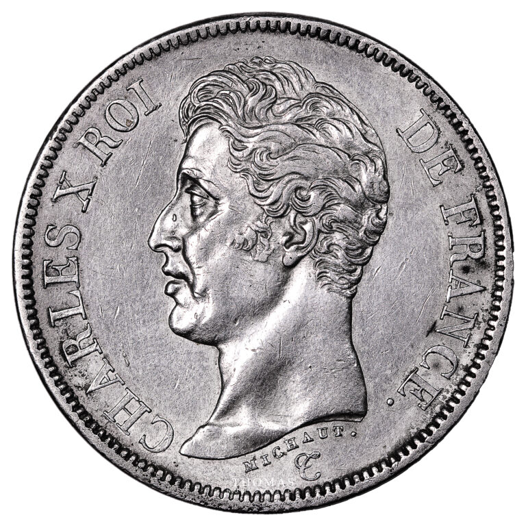 Monnaie France - Charles X - 5 Francs - 1826 A Paris-Avers
