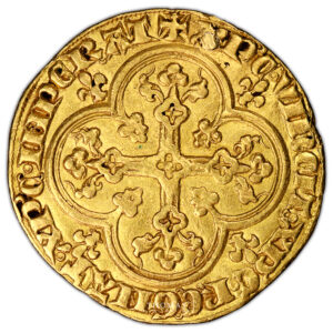 Coin France - Louis X the Quarrelsome - Gold - Agnel d'or reverse