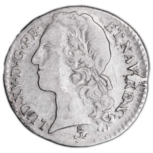 Monnaie France - Louis XV - 1:10 Écu au bandeau - 1747 P Dijon-Avers