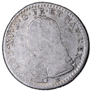Monnaie France - Louis XV - 1:10 Écu aux branches d'olivier - 1727 C Caen-Avers