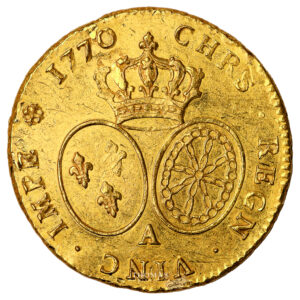 Monnaie France - Louis XV - Double Louis d'or au Bandeau - 1770 A Paris-Revers