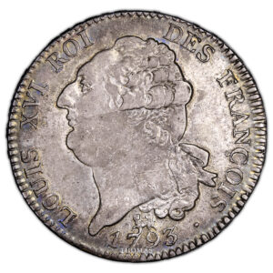 Monnaie France - Louis XVI - Écu de 6 Livres - 1793 A Paris-Avers