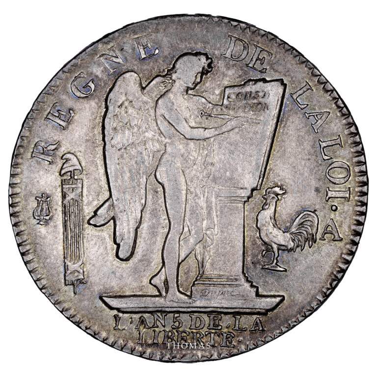 Monnaie France - Louis XVI - Écu de 6 Livres - 1793 A Paris-Revers