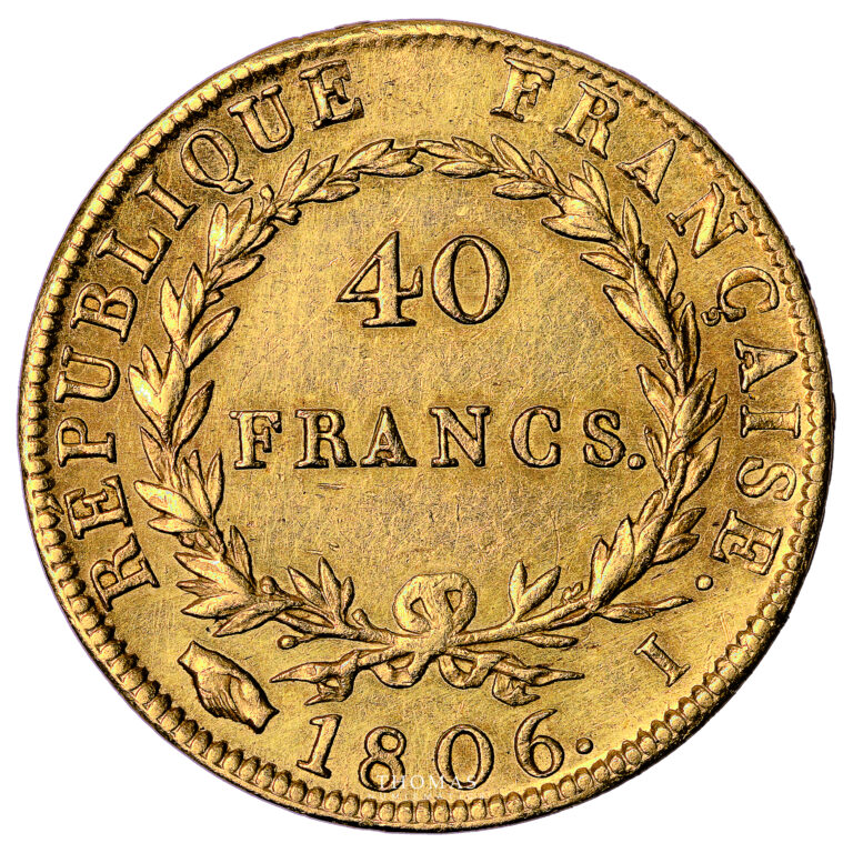 Monnaie France - Napoléon Ier - 40 Francs Or - 1806 I Limoges-Revers
