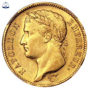 Monnaie France - Napoléon Ier - 40 Francs Or - 1809 W Lille - NGC AU 55-Avers