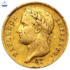 Monnaie France - Napoléon Ier - 40 Francs Or - 1813 CL Genes - NGC AU 50-Avers