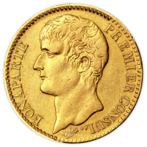 Coin France - Napoleon I - Gold 40 Francs Or - An XI A Paris - No Dot after the rooster obverse