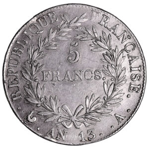 Monnaie France - Napoléon Ier - 5 Francs - An 13 A Paris-Revers