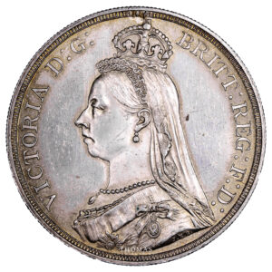 Monnaie Grande Bretagne - Crown 1887 - Proof-like-Avers