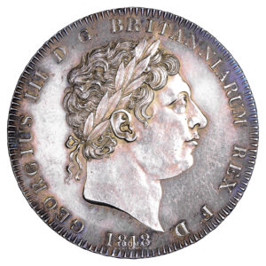 Great Britain coin - George III - Crown 1818 - LVIII - Proof-like obverse