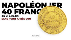 Napoléon Ier – 40 Francs Or – An XI A Paris-Couverture