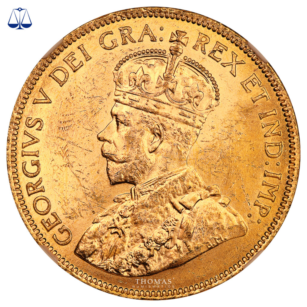 Coin Canada - George V 10 dollars Gold 1913 ottawa - Bank of