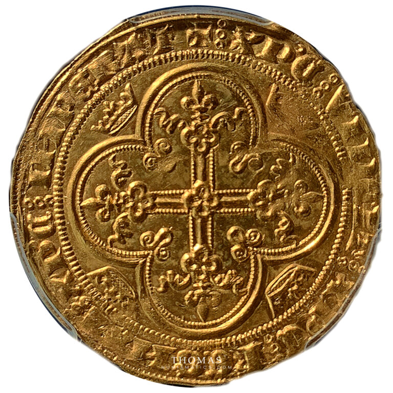 Coin France - Philippe VI - Gold - Lion d'or - PCGS MS 62 reverse