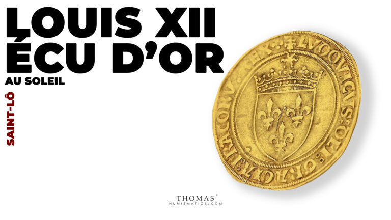 Louis XII – Écu d’or au Soleil – Saint-Lô-Couverture