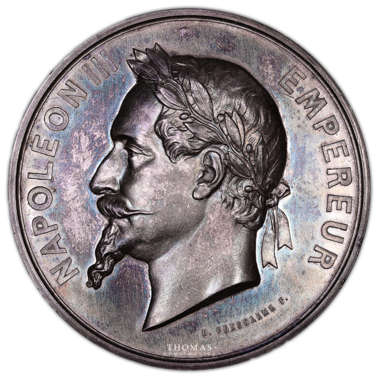 Médaille France - Napoléon III - 1867 - Instruction Publique - Vaucouleurs-Avers
