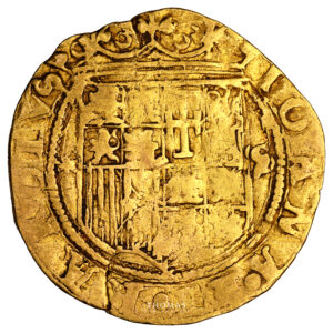 Monnaie Espagne - Jeanne et Charles - Escudo Or - S Séville-Revers