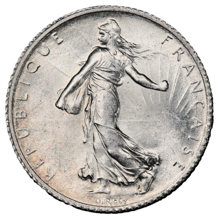 Monnaie France - 1 Franc Semeuse 1920 Argent - PCGS MS 65-Revers