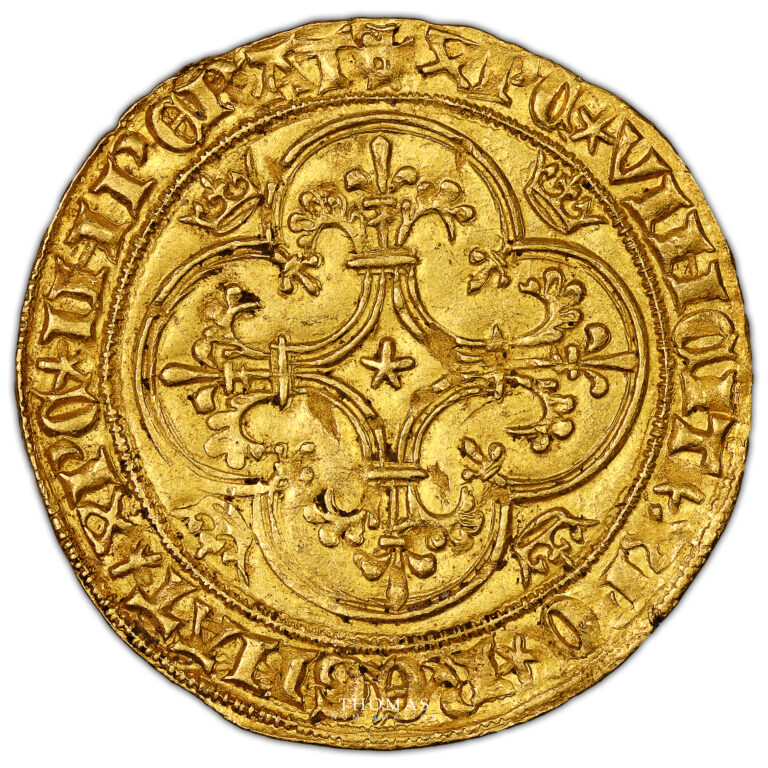 Coin France - Charles VI - Gold - Ecu d'or à la couronne reverse