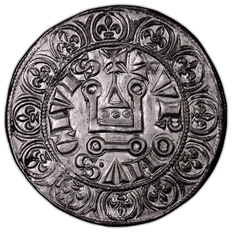 Coin France - Louis IX - Saint Louis - Gros Tournois - 1266-1270 obverse