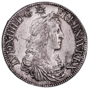 Monnaie France - Louis XIV - Écu Argent - 1666 A Paris-Avers