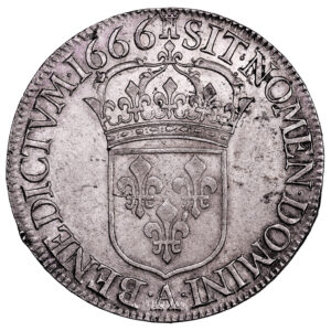 Monnaie France - Louis XIV - Écu Argent - 1666 A Paris-Revers